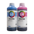 Tinta InkTec PROFEEL E0017 Corante Compatível com Epson Ecotank 1 Litro Light-Cyan + 1 Litro Light-Magenta
