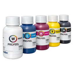 Tinta Inktec PROFEEL DTF Têxtil Compatível Com Cabeça XP600 i1600 i3200 e L800 L805 L1800 Adaptadas 