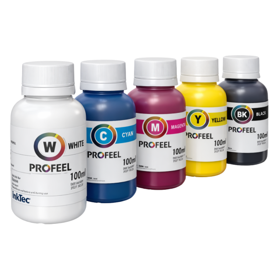 Tinta Inktec PROFEEL DTF Têxtil Compatível Com Cabeça XP600 i1600 i3200 e L800 L805 L1800 Adaptadas Tinta Inktec PROFEEL DTF Têxtil Compatível Com Cabeça XP600 i1600 i3200 e L800 L805 L1800 Adaptadas